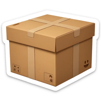 box for delivery sticker
