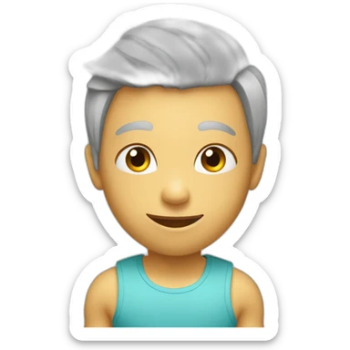 un coeur fitness sticker