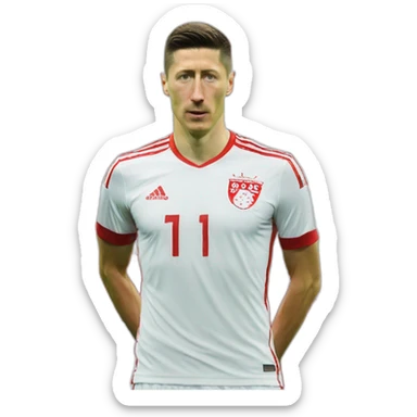 Lewandowski foot POLSKA sticker