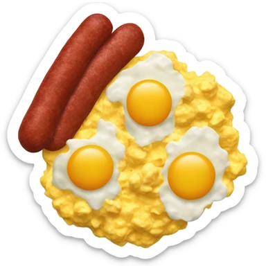 eggs and chorizo sticker