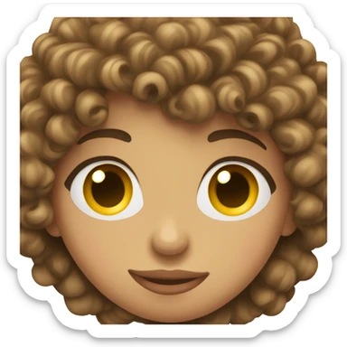 Girl kiss her boyfriend that’s mixed and curly hair sticker