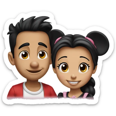 mickey mouse y minnie sticker