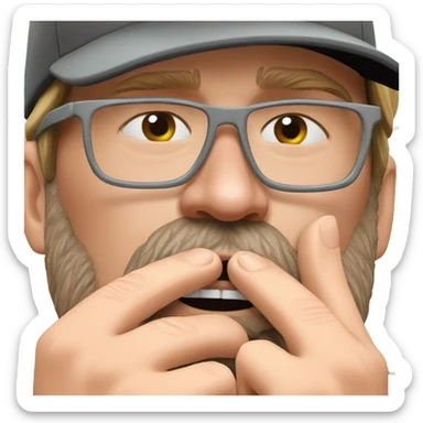 Jurgen Klopp biting nails sticker