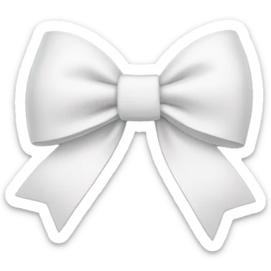 white bow sticker