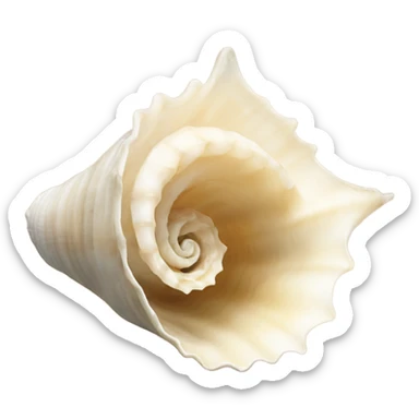whelk shell sticker