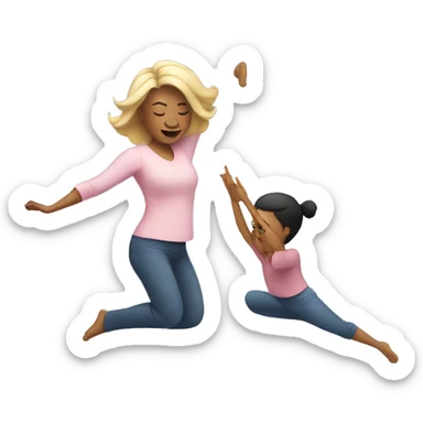 mom and so doing a cartwheel sticker