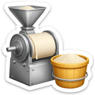 flour production sticker