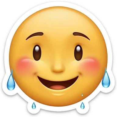 laughing face with tears of joy sticker