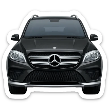 Black suv mercedes sticker