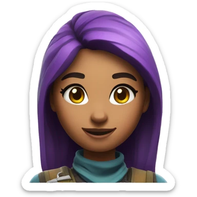 Fortnite girl sticker