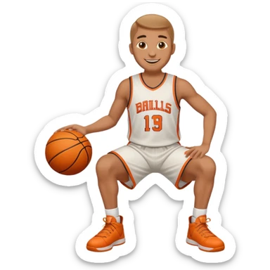 A close up between a mans legs sticker