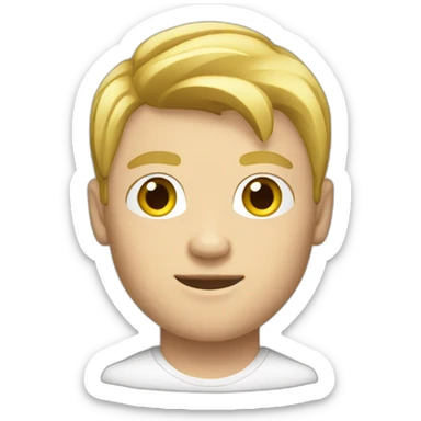 blonde-male-boxer sticker