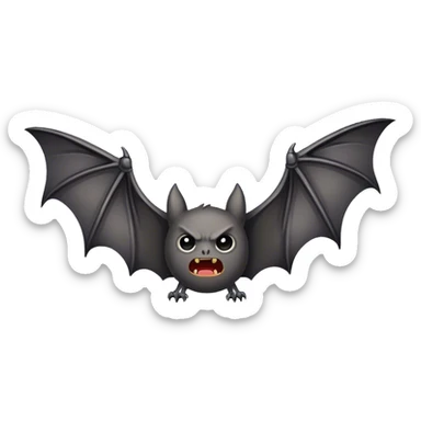 ANGRY bat wings sticker