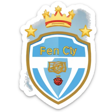 manchester city logo sticker