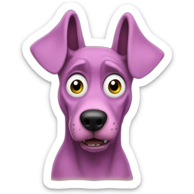 courage the cowardly dog sticker