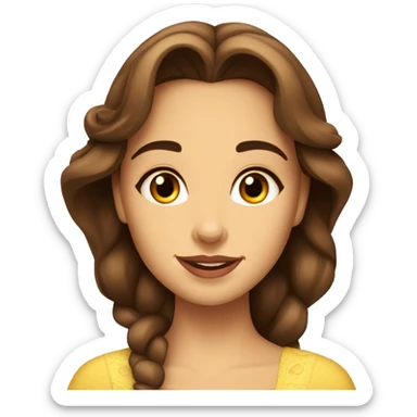 beauty and the beast belle sticker