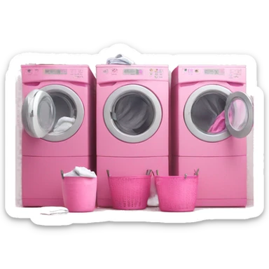 pink laundry sticker