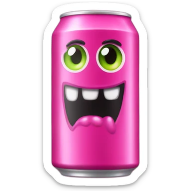pink monster energy drink sticker