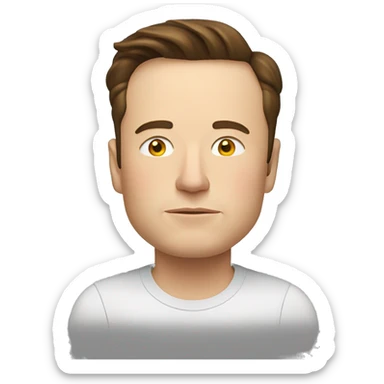 Elon musk entrain de dormir  sticker