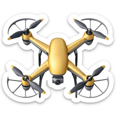 Drone – Quad-copter with spinning propellers sticker