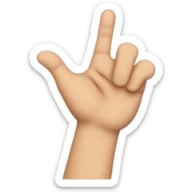 make me a L shaped hand  sticker