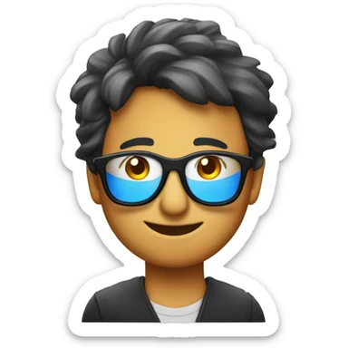 un phénix avec des lunettes sticker