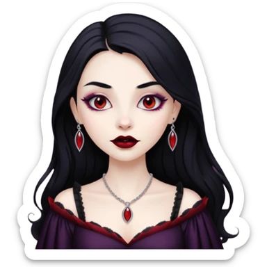 Nosferatu coquette vampire sticker
