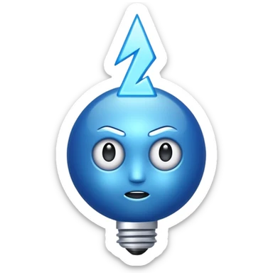 genera un razo azul como ese sticker