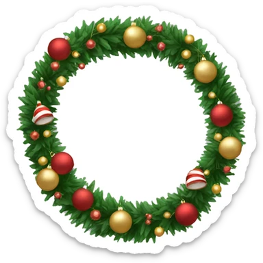 Christmas garland sticker