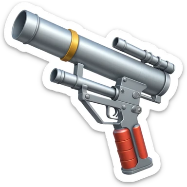 Shoulder mounted rocket launcher sticker