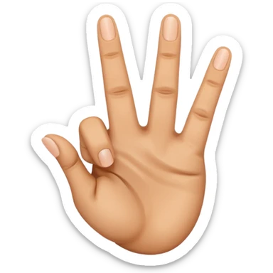 Smiling middle finger sticker