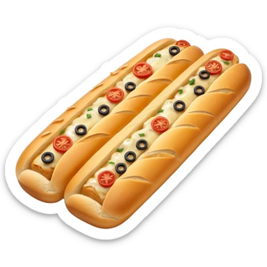 Dominos garlic bread baguette sticker