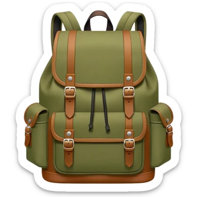 Backpack – sturdy with straps sticker