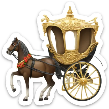 Beautiful carriage  sticker