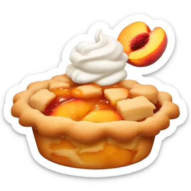peach cobbler sticker