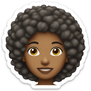 Afro Latina girl  sticker