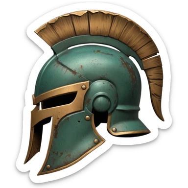 spartan head sticker