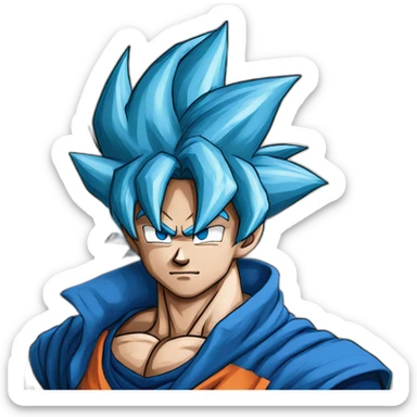 SUPER SAIYAN BLUE GOKU sticker