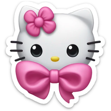 Hello kitty bow  sticker