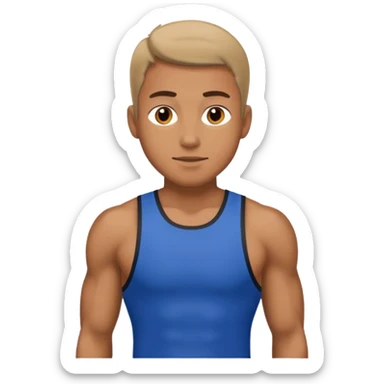 man running in sportswear sticker