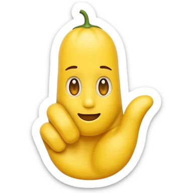 Eine Birne die Mittelfinger zeigt. Mittelfinger  sticker