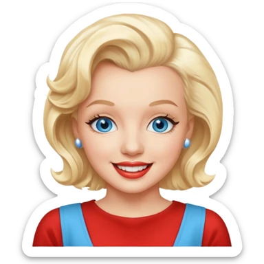 Marilyn Monroe  blue eyes  sticker