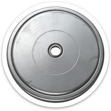 round metal survey marker disk. sticker