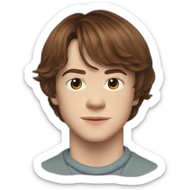 Charlie Heaton Jonathan Byers stranger things sticker