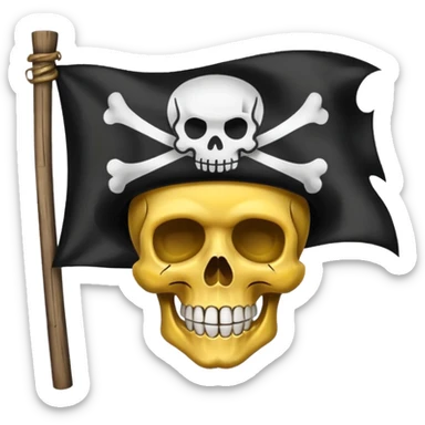 Straw hat crew pirate flag sticker