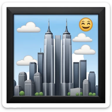 twin towers plane emoji sticker