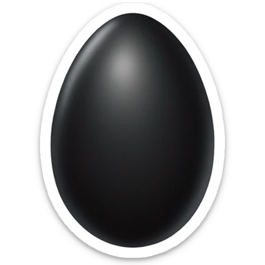 black egg sticker