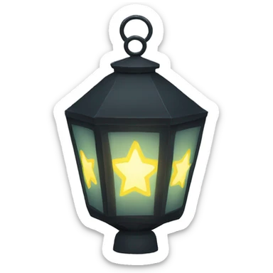 star lantern sticker