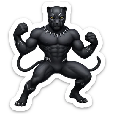 A Black panther sticker