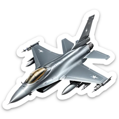 F-16 fighter jet sticker